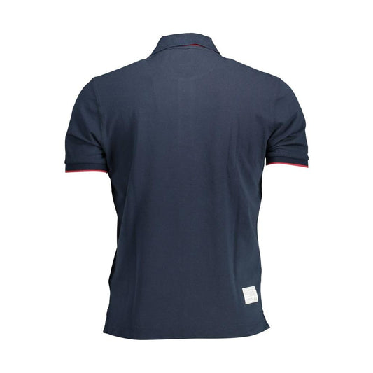 La Martina Dashing Blue Polo Shirt with Elegant Embroidery La Martina