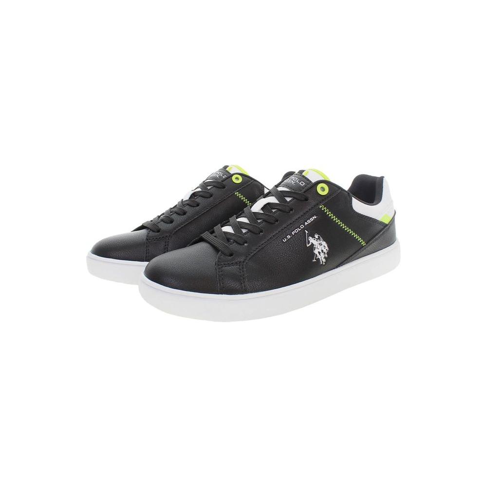 U.S. POLO ASSN. Elegant Black Lace-Up Sneakers U.S. POLO ASSN.