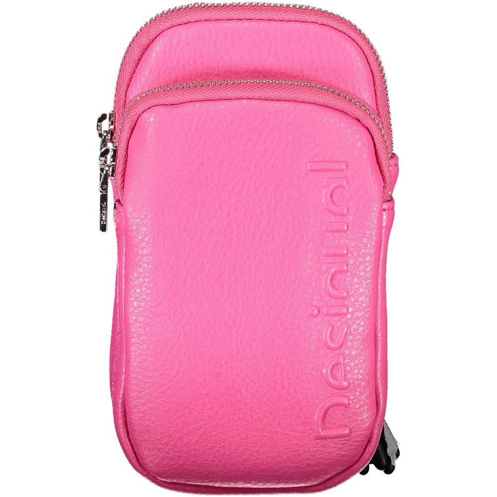 Desigual Pink Polyethylene Handbag Desigual