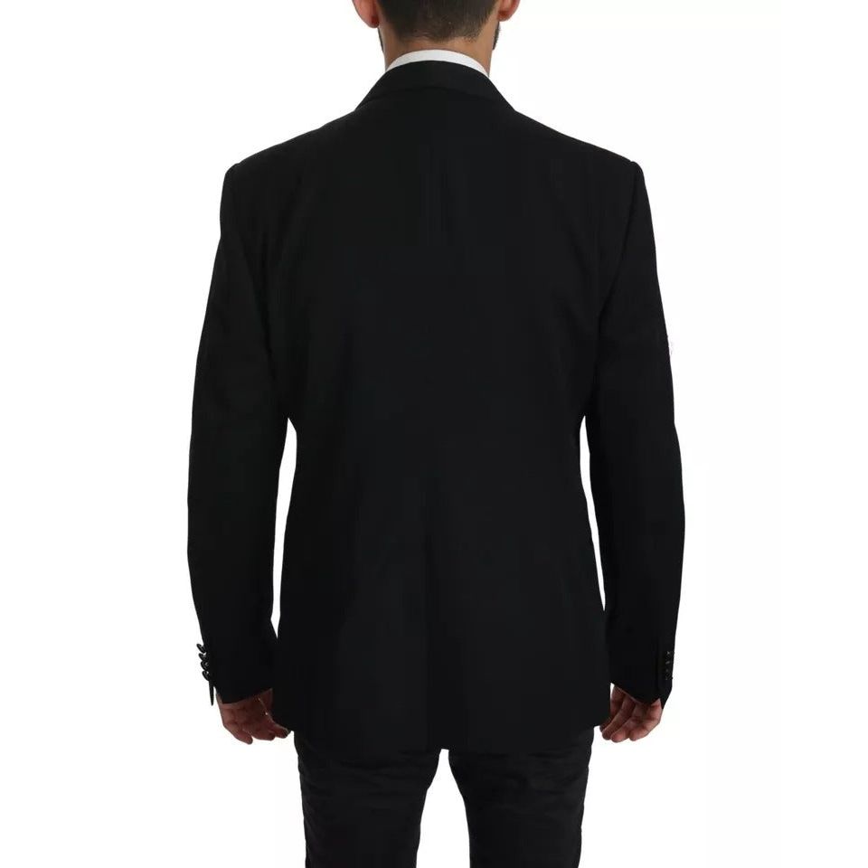 Dolce & Gabbana Black Single Breasted Formal Coat Blazer