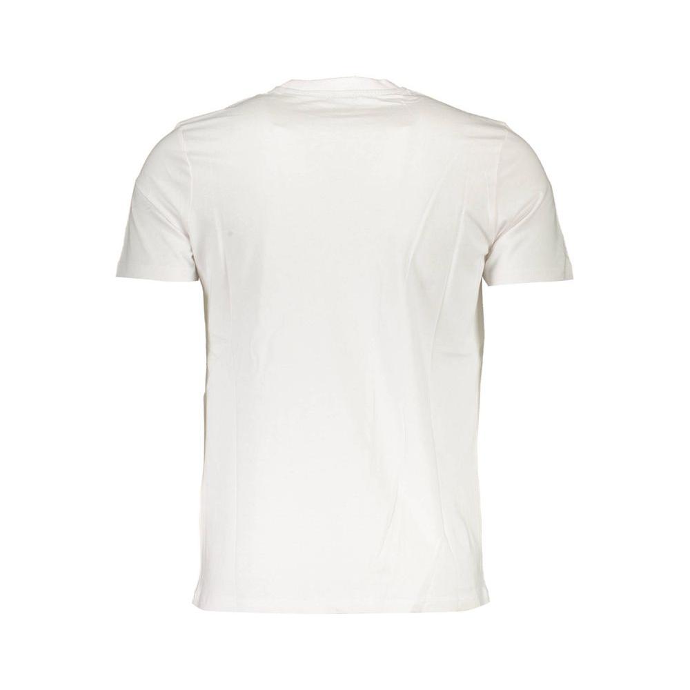 North Sails Sleek White Round Neck Tee with Logo Detail North Sails