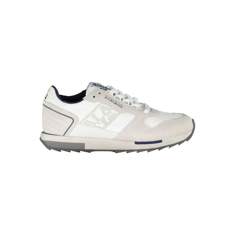 Napapijri Elegant White Laced Sports Sneakers Napapijri