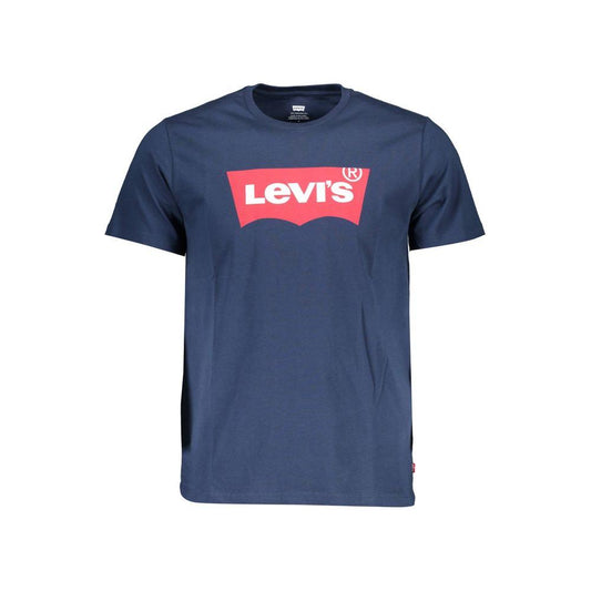 Levi's Classic Crew Neck Blue Tee with Logo Levi's