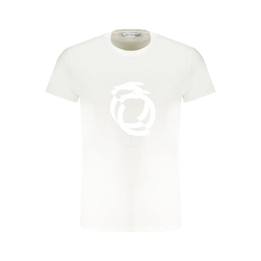 Trussardi White Cotton T-Shirt Trussardi