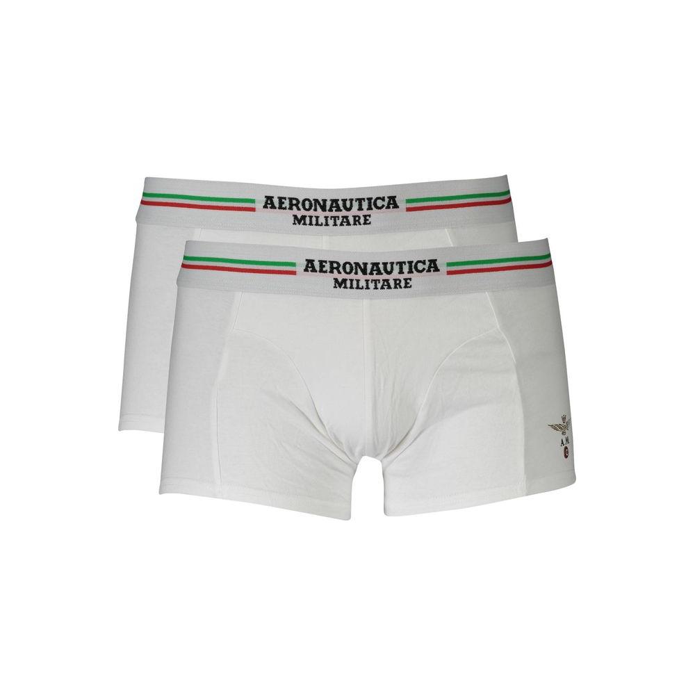 Aeronautica Militare White Cotton Underwear Aeronautica Militare