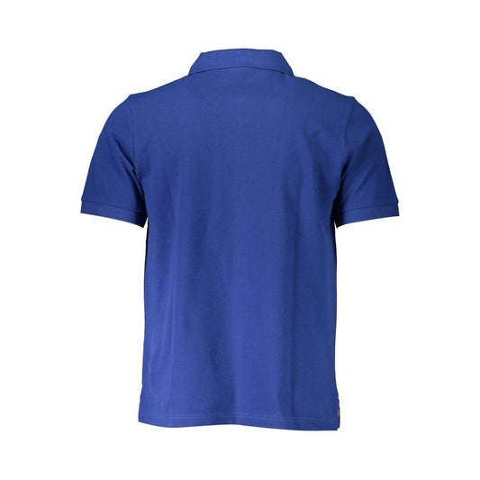 North Sails Chic Blue Cotton Polo Shirt with Logo Detail North Sails