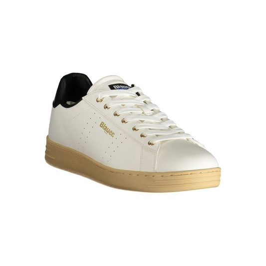 Blauer White Polyester Sneaker Blauer