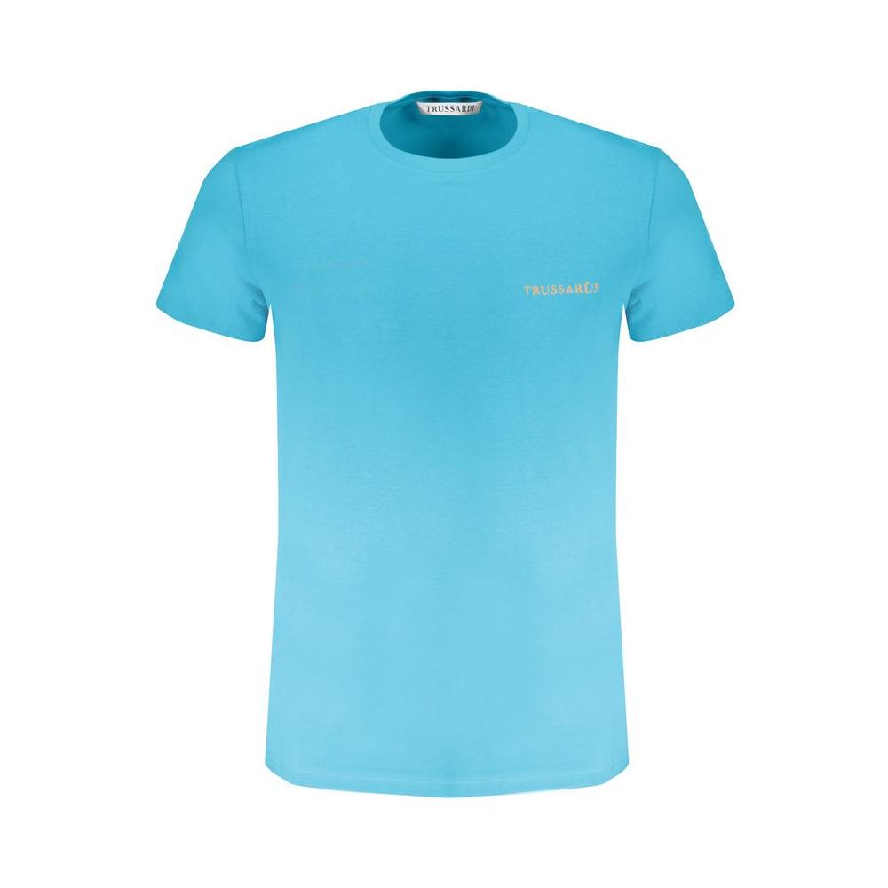 Trussardi Light Blue Cotton T-Shirt Trussardi