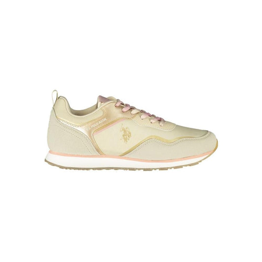 U.S. POLO ASSN. Beige Polyester Sneaker U.S. POLO ASSN.