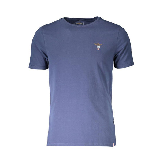 Aeronautica Militare Blue Cotton T-Shirt Aeronautica Militare