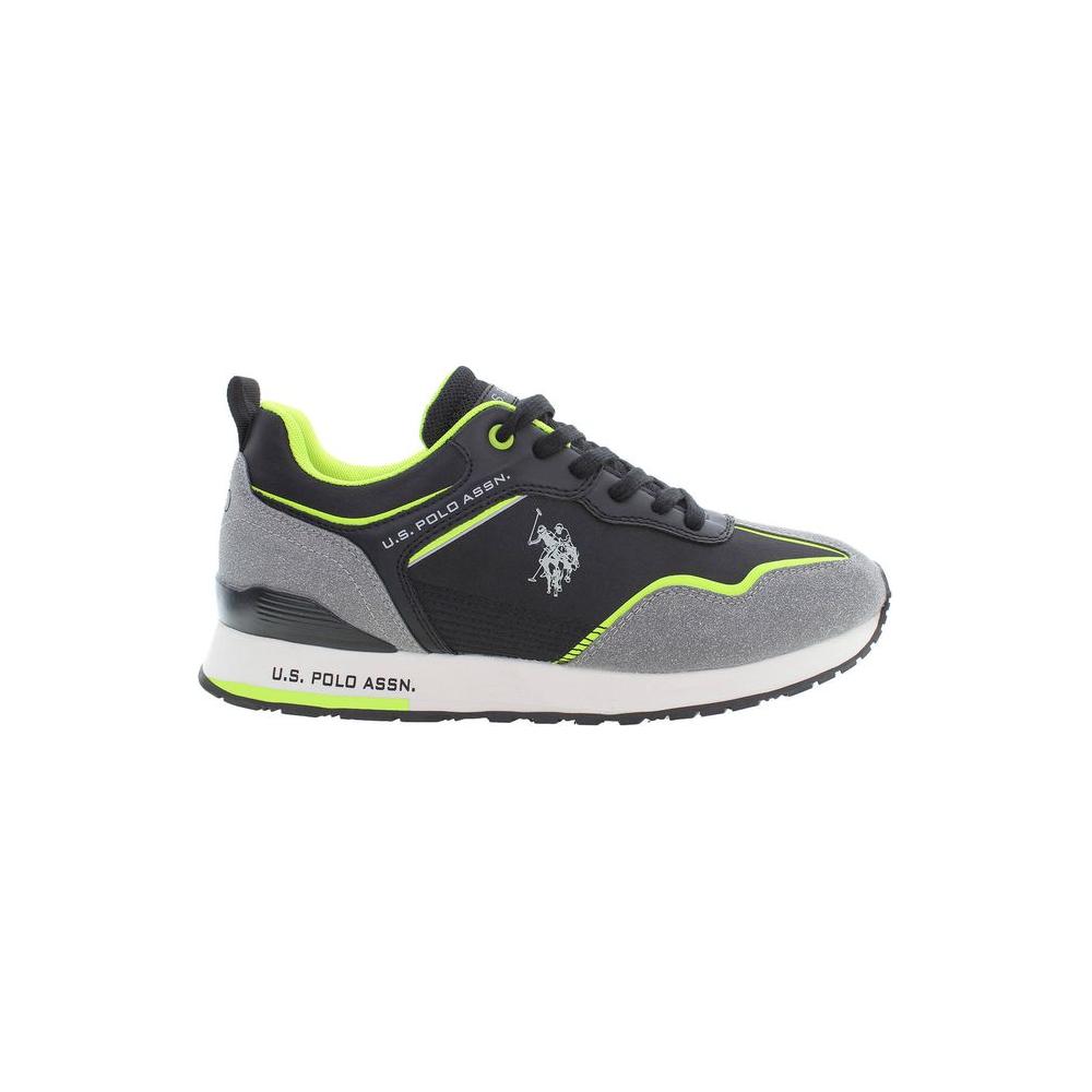 U.S. POLO ASSN. Sleek Black Sports Sneakers with Iconic Logo U.S. POLO ASSN.