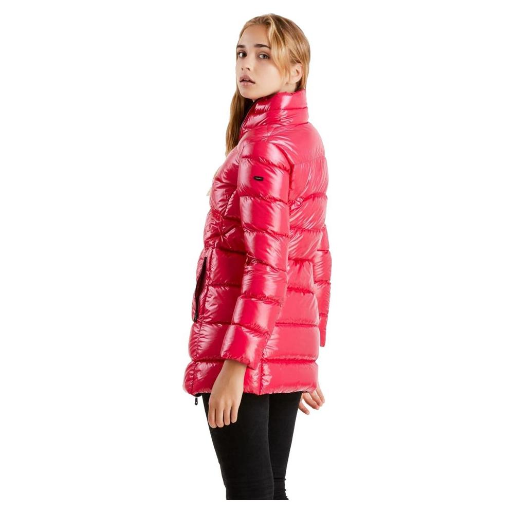 Refrigiwear Fuchsia Shimmer Long Down Jacket Refrigiwear