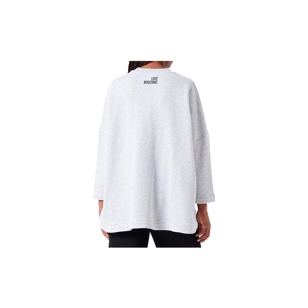 Love Moschino Gray Cotton Women Sweatshirt