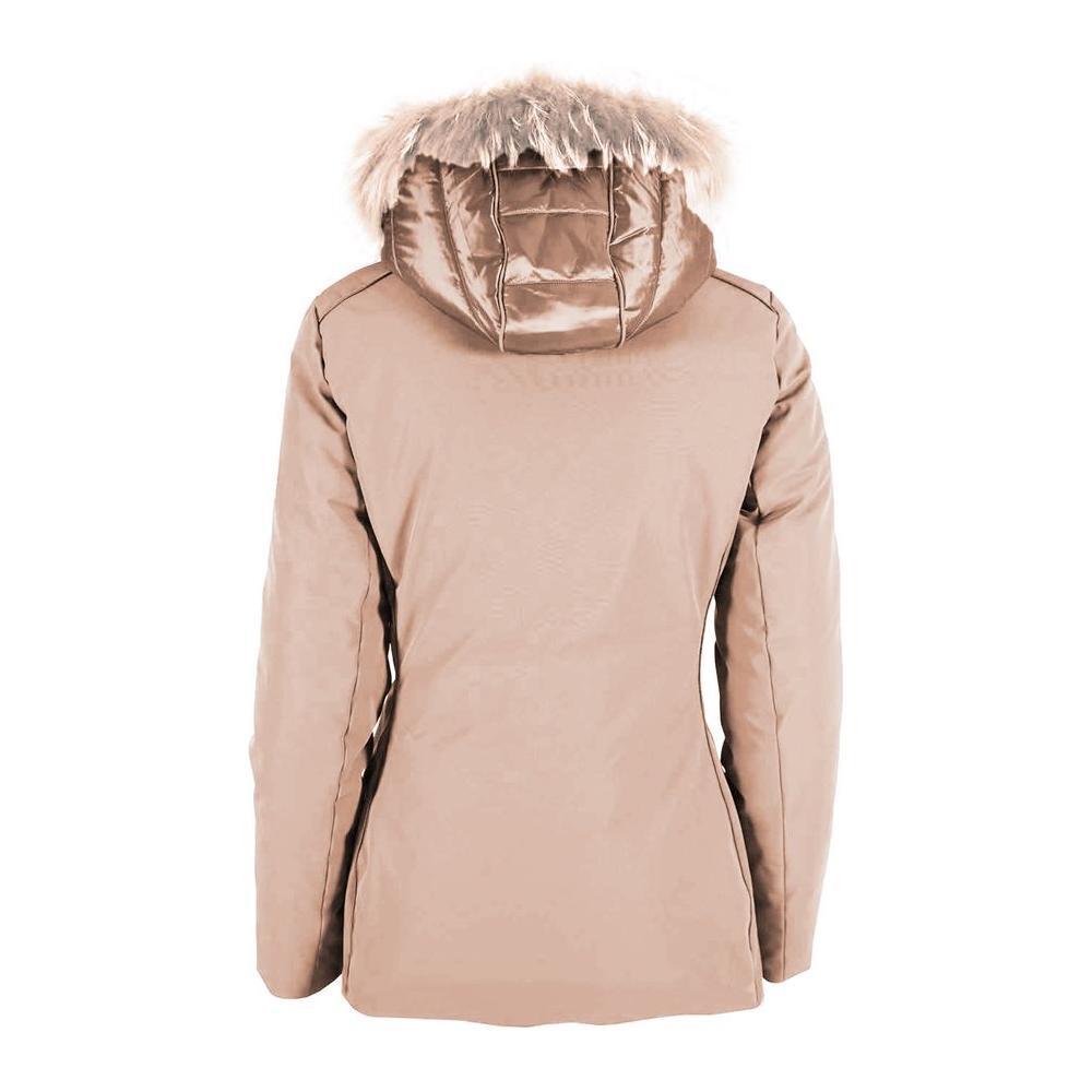 Yes Zee Beige Polyamide Women Jacket YE-7366-XS