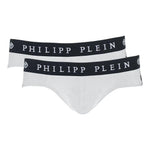 Philipp Plein White Cotton Men Boxer Short Philipp Plein Light Gray