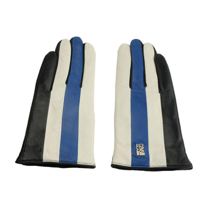 Cavalli Class Blue Lambskin Women Glove
