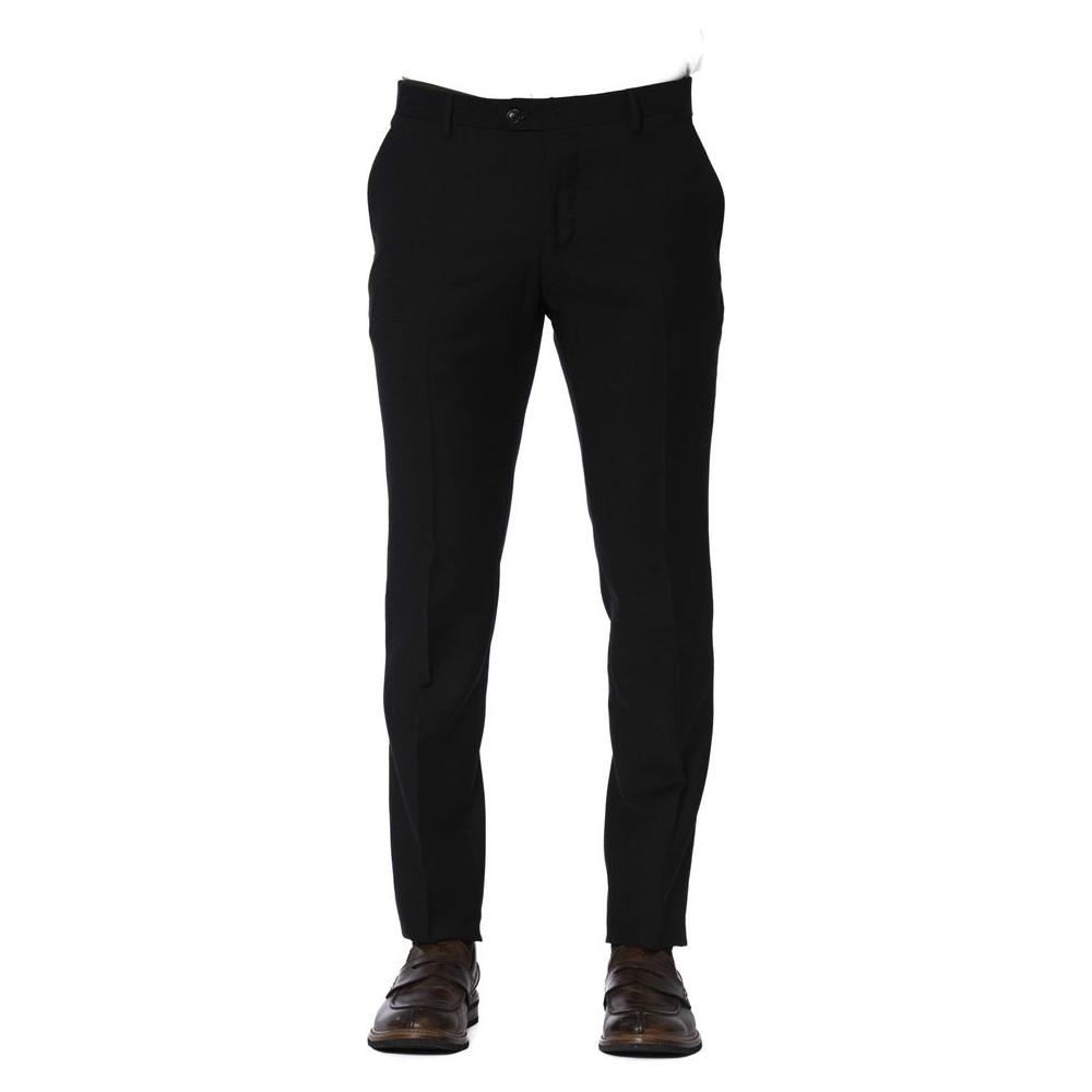Trussardi Black Wool Men's Trouser TR-24078-IT44 | XS