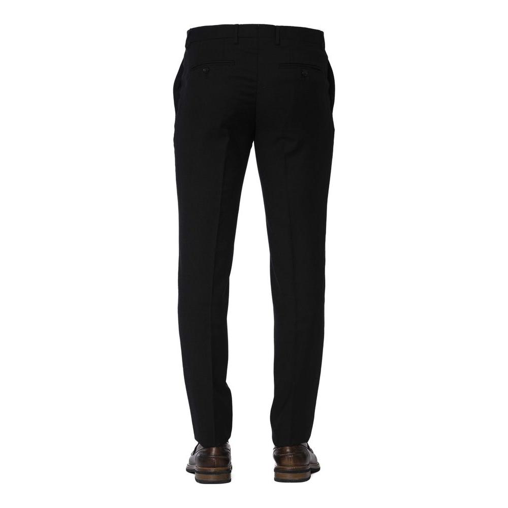 Trussardi Black Wool Men's Trouser TR-24078-IT44 | XS