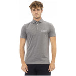 Baldinini Trend Gray Cotton Men Polo