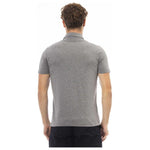 Baldinini Trend Gray Cotton Men Polo