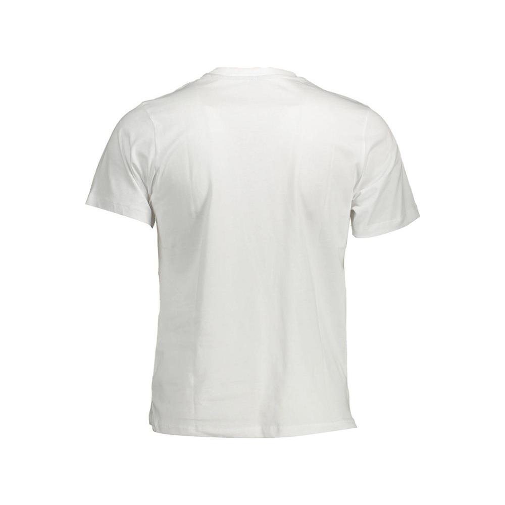 North Sails Elegant White Printed Round Neck Tee North Sails