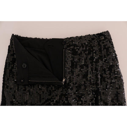 Dolce & Gabbana Black Sequined Fashion Shorts