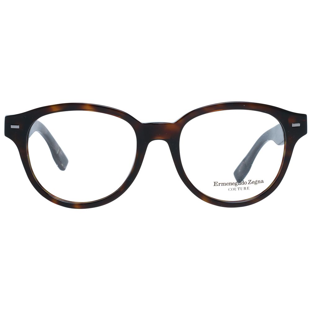 Ermenegildo Zegna Brown Plastic Glasses (Frames)