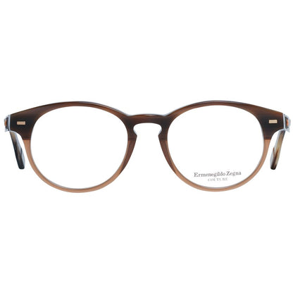 Ermenegildo Zegna Brown Plastic Glasses (Frames)