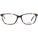 Bally Brown Women Glasses Frame, full-rim square acetate, 54-16-140, demo lenses included, branded case, stylish eyewear.
