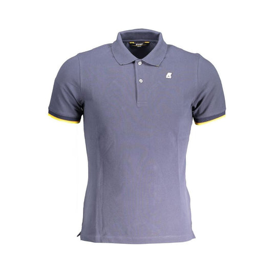 K-WAY Blue Cotton Polo Shirt K-WAY