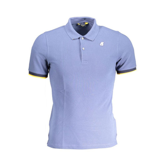 K-WAY Blue Cotton Polo Shirt K-WAY