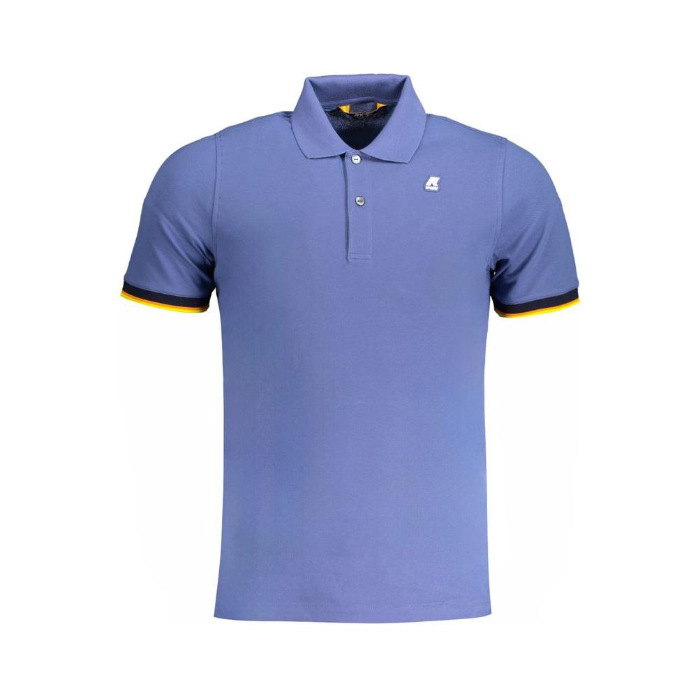 K-WAY Blue Cotton Polo Shirt K-WAY