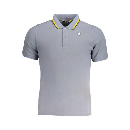 K-WAY Gray Cotton Polo Shirt K-WAY