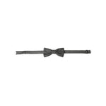 Dolce & Gabbana Gray Silk Patterned Adjustable Neck Men Papillon Bow Tie