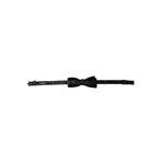 Dolce & Gabbana Black Velvet Cotton Adjustable Neck Men Bow Tie