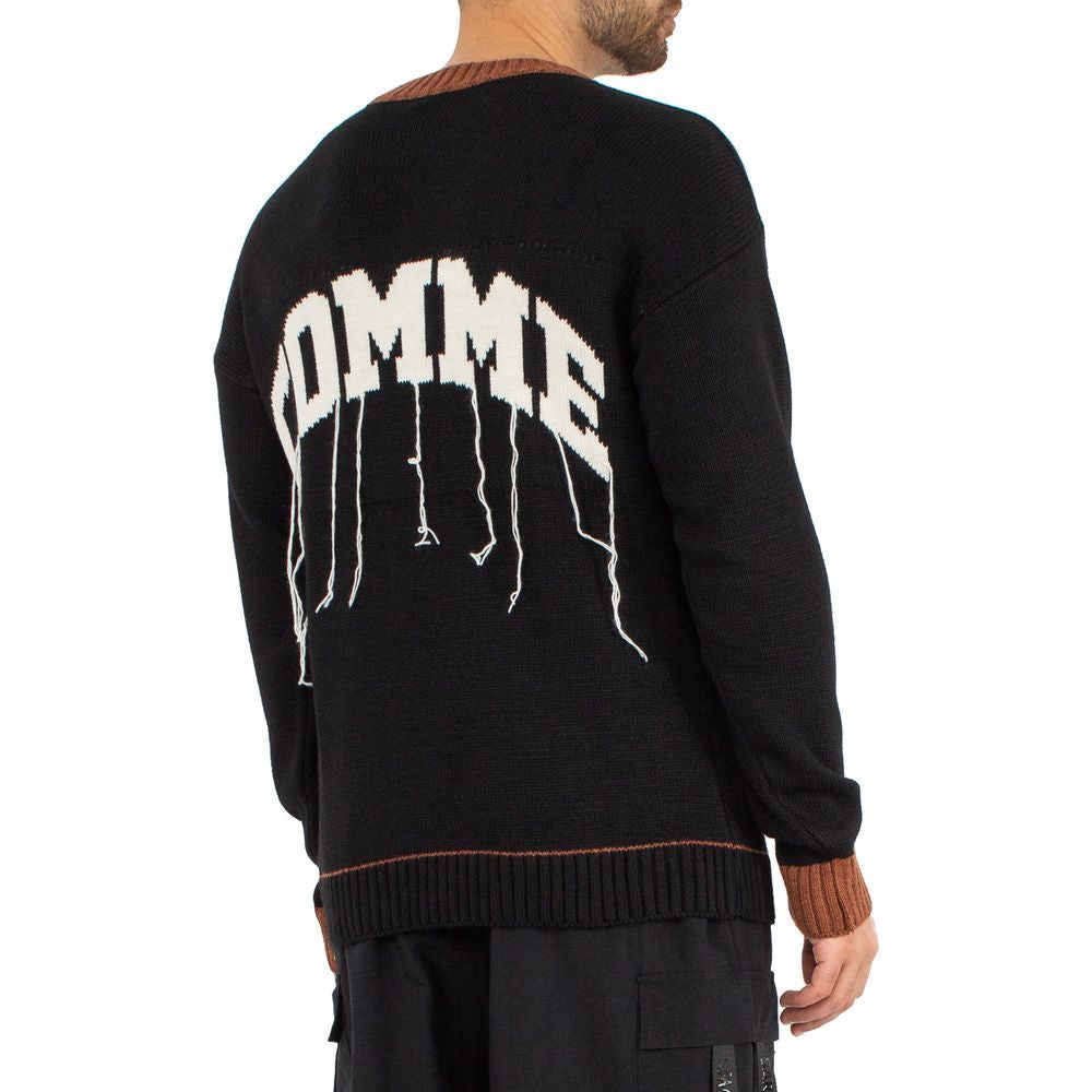 Comme Des Fuckdown Black Acrylic Sweater Comme Des Fuckdown