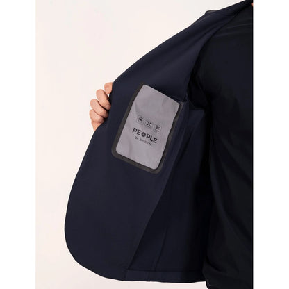 People Of Shibuya Blue Polyester Men's Jacket