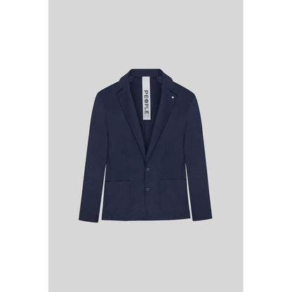 People Of Shibuya Blue Polyester Men's Jacket
