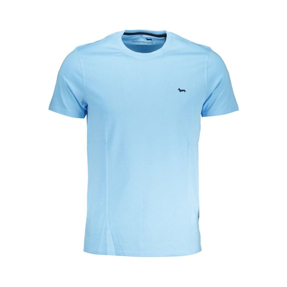 Harmont & Blaine Light Blue Cotton T-Shirt Harmont & Blaine