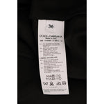 Dolce & Gabbana Black Floral Jacquard Silk A-Line Skirt