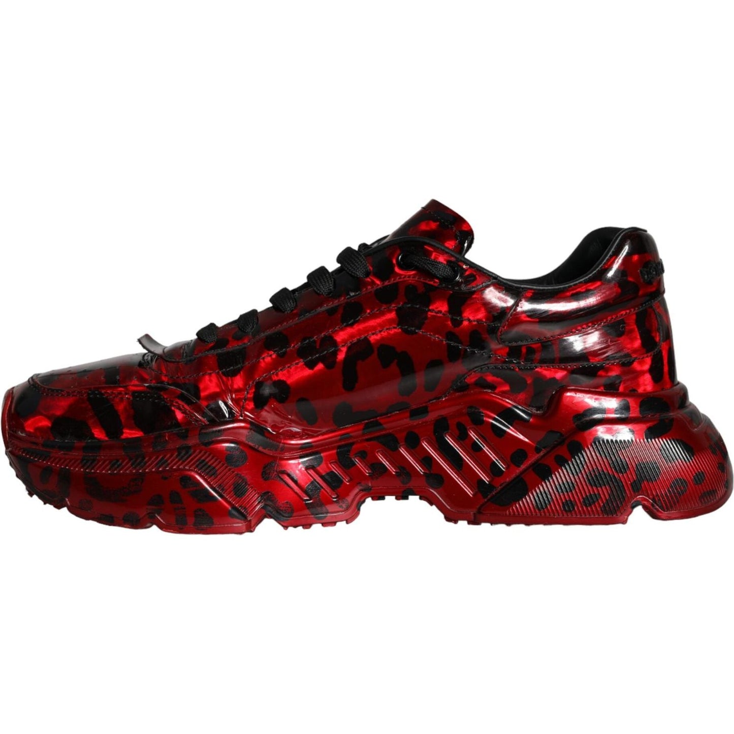 Dolce & Gabbana Red Leopard Daymaster Low Top Sneakers Shoes Dolce & Gabbana