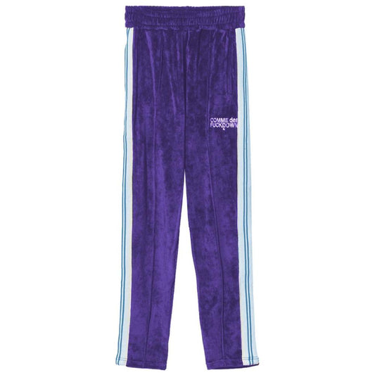 Comme Des Fuckdown Purple Polyester Jeans & Pant Comme Des Fuckdown