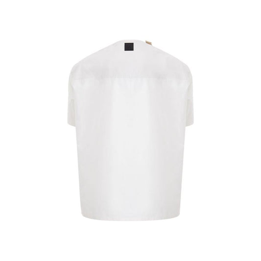 Emporio Armani White Cotton Sweater Emporio Armani