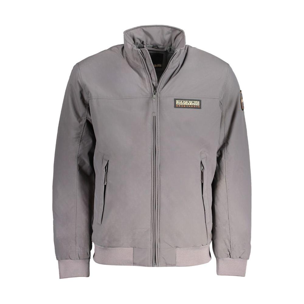 Napapijri Gray Polyamide Jacket Napapijri