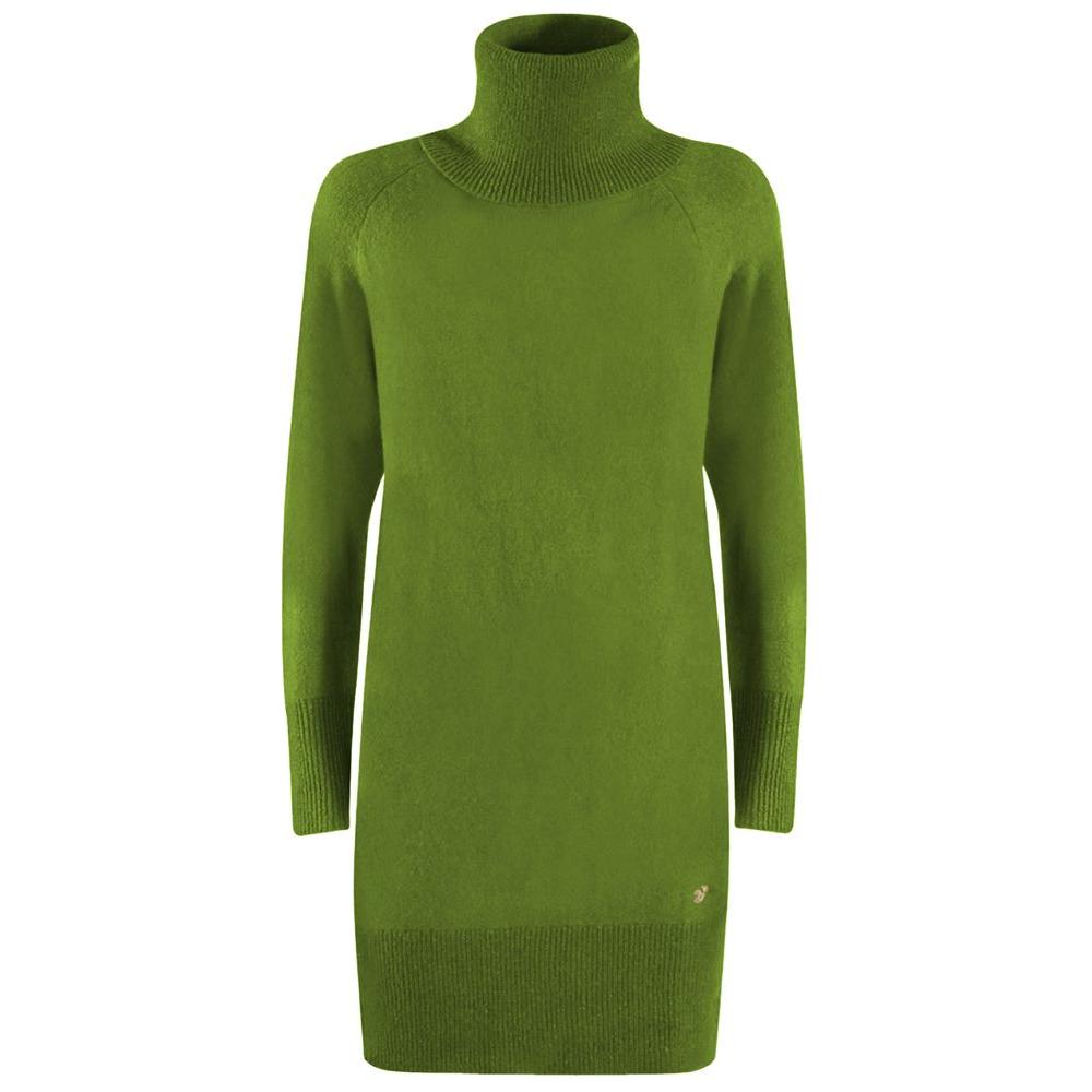 Yes Zee Green Viscose Dress Yes Zee