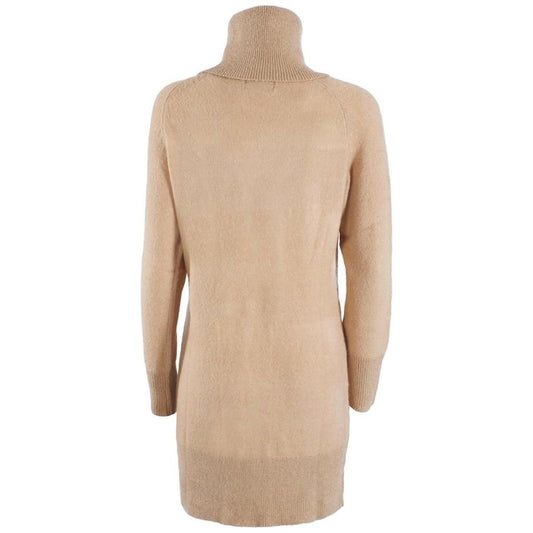 Yes Zee Beige Viscose Dress Yes Zee