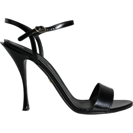 Dolce & Gabbana Black KEIRA Heels Ankle Strap Sandals Shoes Dolce & Gabbana