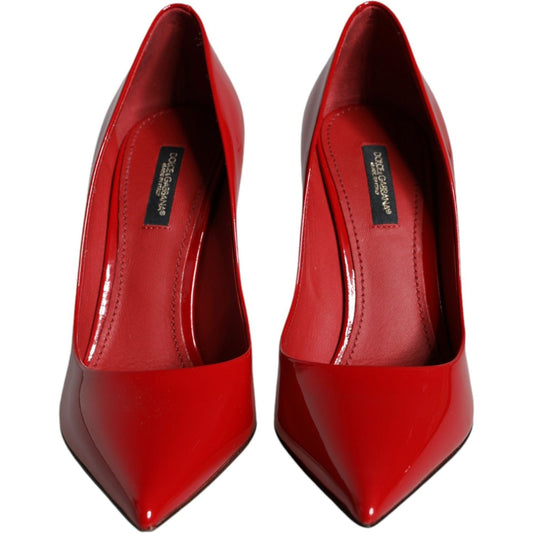 Dolce & Gabbana Red Patent Leather High Heels Pumps Shoes Dolce & Gabbana