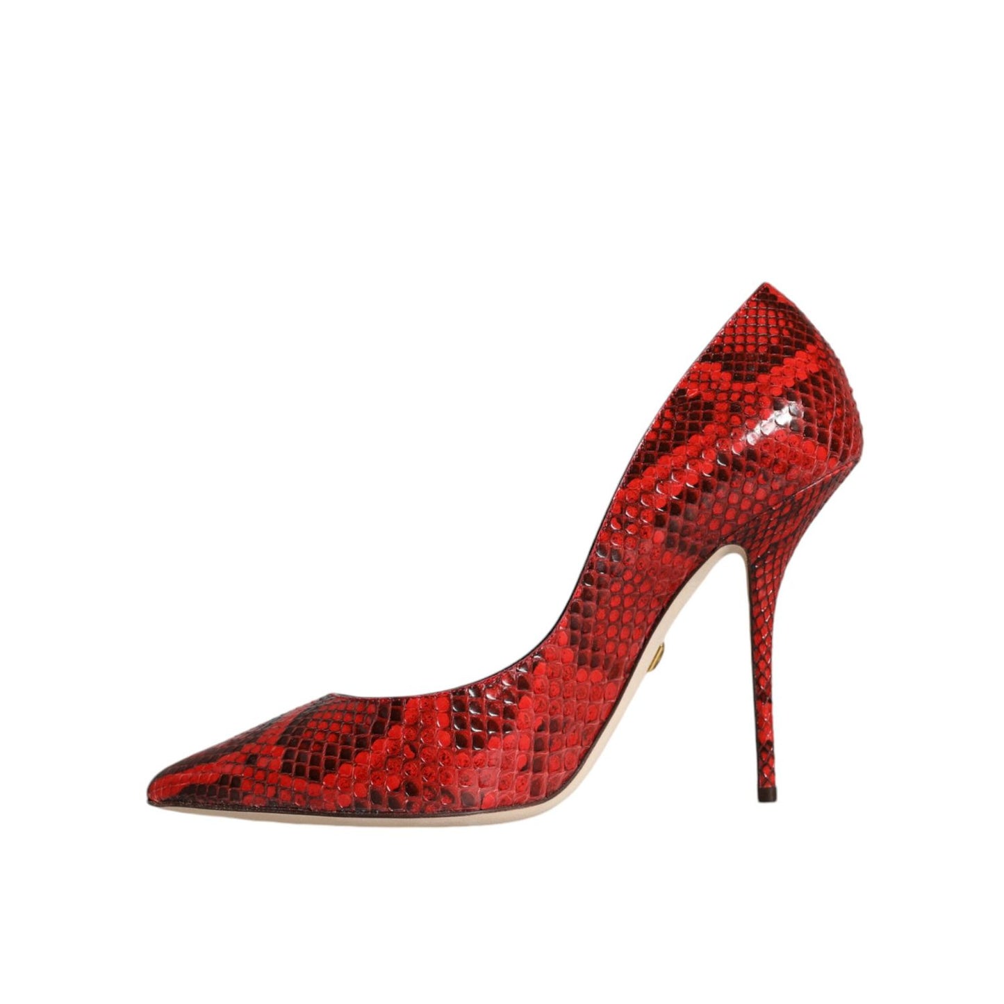Dolce & Gabbana Red Leather Stiletto High Heels Pumps Shoes