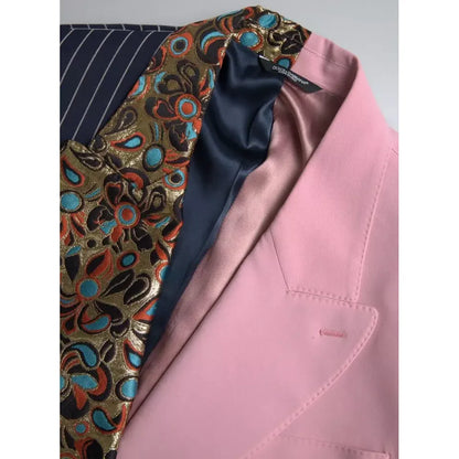 Dolce & Gabbana Multicolor Patchwork Single Breasted Blazer